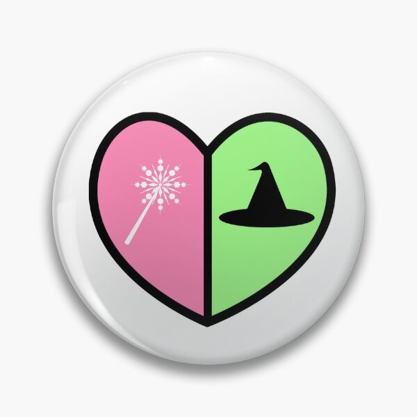 Item preview, Wicked The Musical Heart Elphaba Glinda Symbols designed and sold by sarahp77.