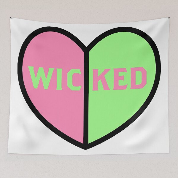 Item preview, Wicked The Musical Heart Elphaba Glinda Colors designed and sold by sarahp77.