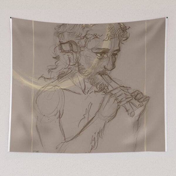 Item preview, Cozy Christmas Faun – Magical Winter Holiday Art designed and sold by DanniDan.