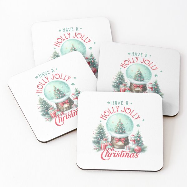 Item preview, Holly Jolly Christmas Snow Globe Watercolor Design designed and sold by lojadpop.