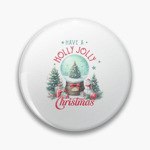 Item preview, Holly Jolly Christmas Snow Globe Watercolor Design designed and sold by lojadpop.