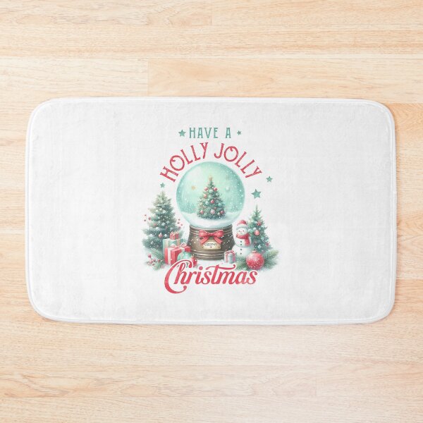 Item preview, Holly Jolly Christmas Snow Globe Watercolor Design designed and sold by lojadpop.