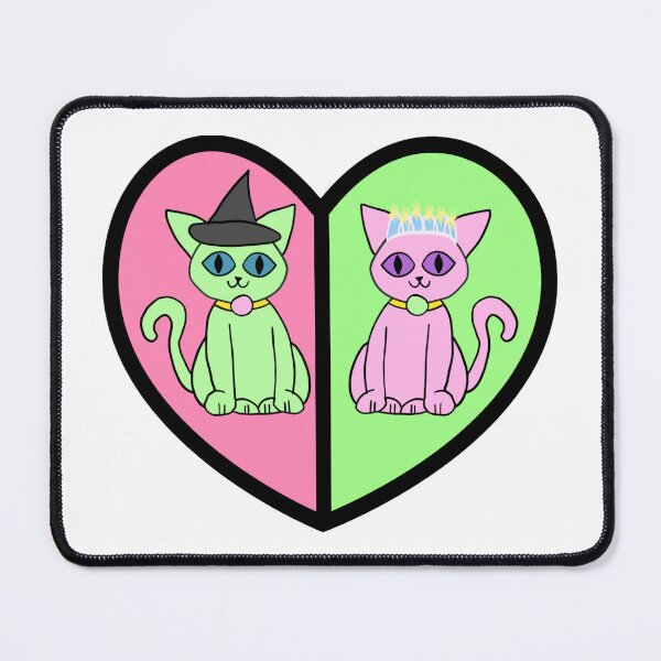 Item preview, Wicked Musical Heart Elphaba Glinda Cats designed and sold by sarahp77.