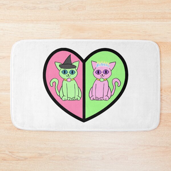 Item preview, Wicked Musical Heart Elphaba Glinda Cats designed and sold by sarahp77.