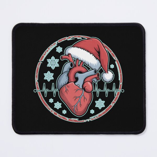 Item preview, Merry Christmas Cardiology – ECG Line Heartbeat Holiday designed and sold by Nzgiftsandmore.