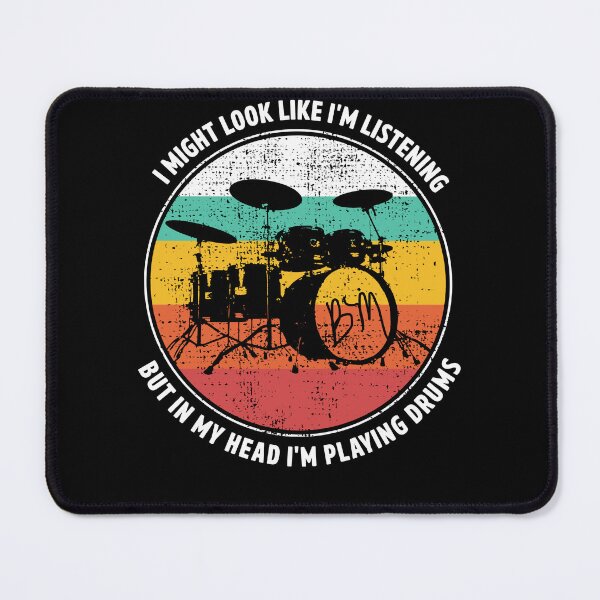 Item preview, Funny Drummer Retro Distressed Tee designed and sold by LarryMBrown.