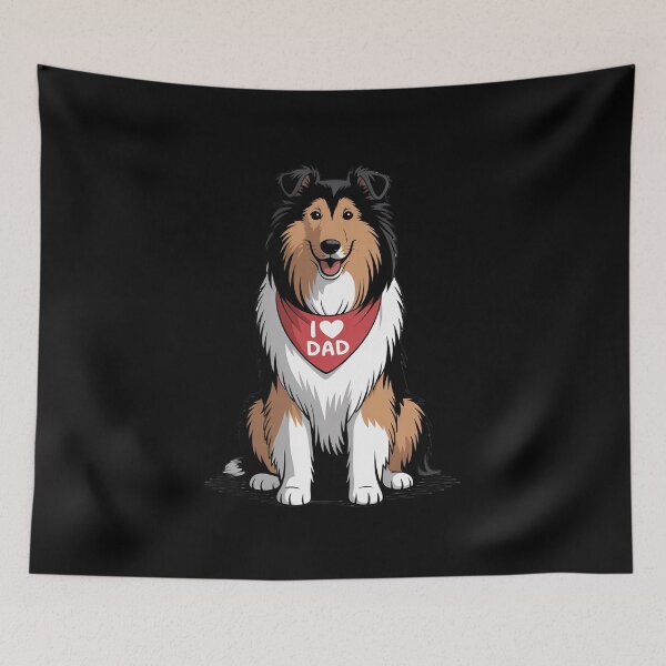 Item preview, I Love Dad Rough Collie Lover Dog Father's Day designed and sold by ShelFisher.