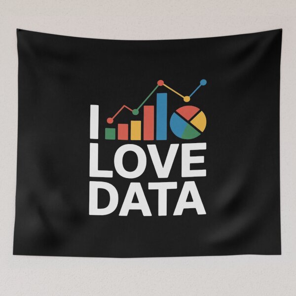 Item preview, I Love Data Charts Graphs Enthusiast designed and sold by ShelFisher.