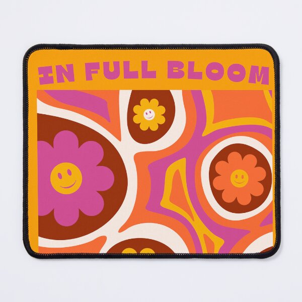 Item preview, Retro Groovy Flowers – In Full Bloom designed and sold by printzy Lab.