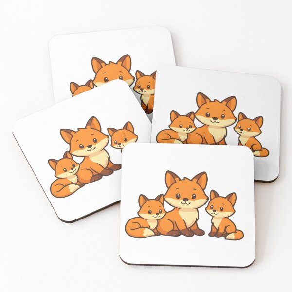 Item preview, Family of foxes designed and sold by Gold Phoenix Adro.