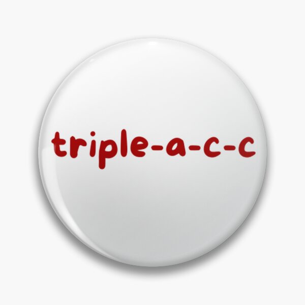 Item preview, Triple-a-c-c red text designed and sold by AAACC Classics.