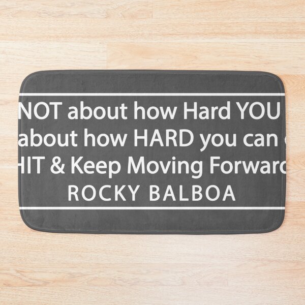 Item preview, its not about how hard you hit keep moving forward designed and sold by OCD_JESSICA.