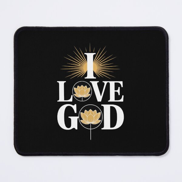 Item preview, I Love God Inspirational Lotus designed and sold by ShelFisher.