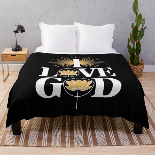 Item preview, I Love God Inspirational Lotus designed and sold by ShelFisher.
