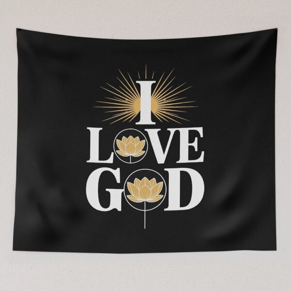 Item preview, I Love God Inspirational Lotus designed and sold by ShelFisher.