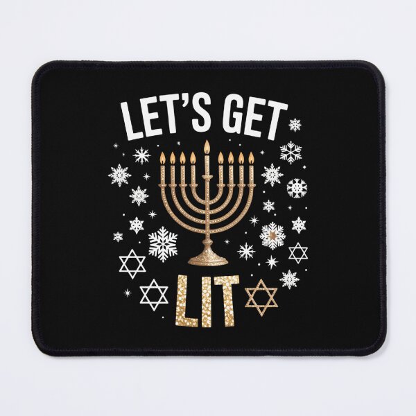 Item preview, LET'S GET LIT Glitter Hanukkah designed and sold by Bandikonsalez.