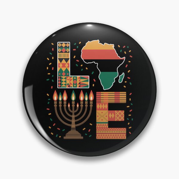 Item preview, LOVE Happy Kwanzaa Africa Map Kinara Candles designed and sold by Bandikonsalez.