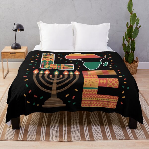 Item preview, LOVE Happy Kwanzaa Africa Map Kinara Candles designed and sold by Bandikonsalez.