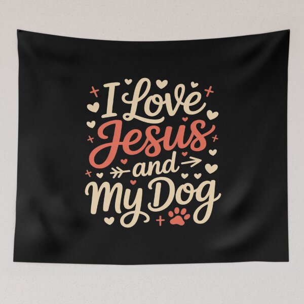 Item preview, I Love Jesus And My Dog Religious Dog Owner designed and sold by ShelFisher.