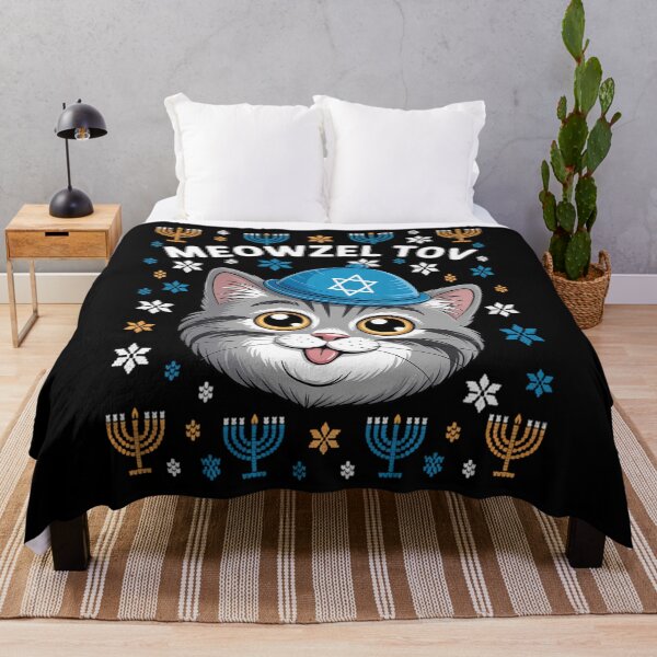 Item preview, Meowzel Tov Ugly Hanukkah Cat Chanukah Jewish designed and sold by Bandikonsalez.
