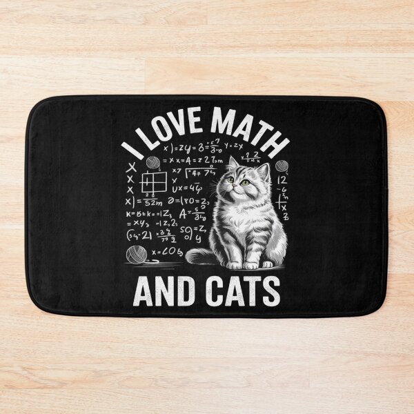 Item preview, I Love Math And Cats Cat Lover Science Teacher designed and sold by ShelFisher.