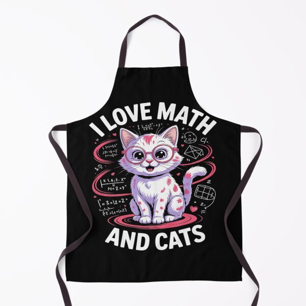 Item preview, I Love Math And Cats Cute Cat Lover Math Cat Math designed and sold by ShelFisher.