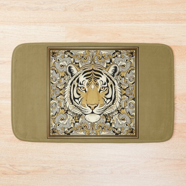 Item preview, Gold & Cream Face Tiger With Baroque designed and sold by DesignsByPrnces.