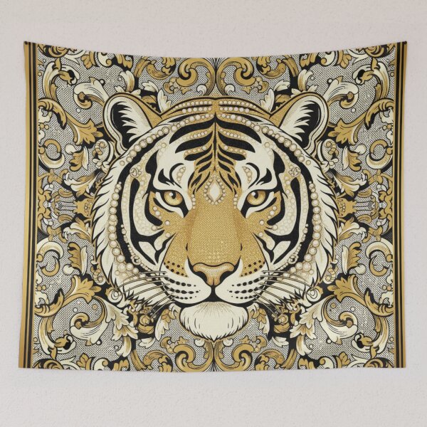 Item preview, Gold & Cream Face Tiger With Baroque designed and sold by DesignsByPrnces.