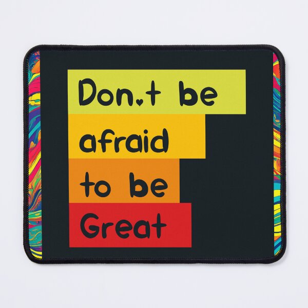 Item preview, Psychedelic Quote "Don't be afraid to be Great" designed and sold by shaang.