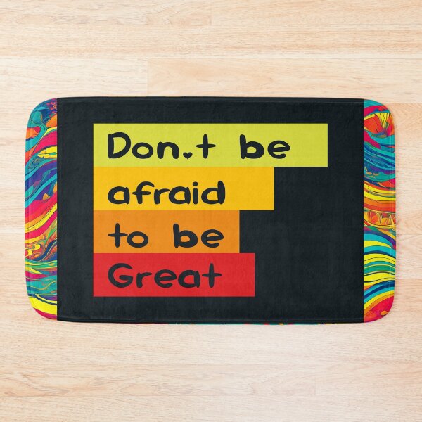 Item preview, Psychedelic Quote "Don't be afraid to be Great" designed and sold by shaang.