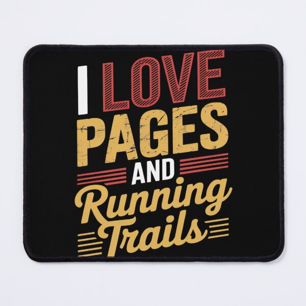 Item preview, I Love Pages and Running Trails Book Lover Running designed and sold by Sandrhaus.