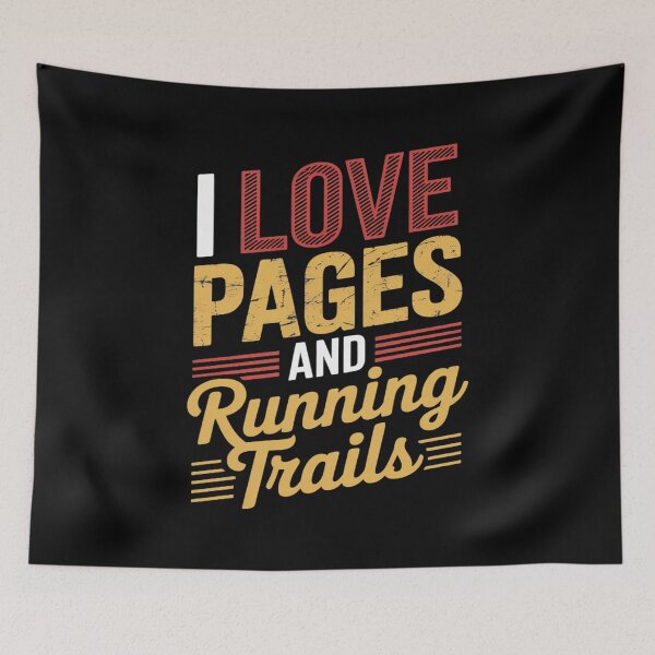 Item preview, I Love Pages and Running Trails Book Lover Running designed and sold by Sandrhaus.