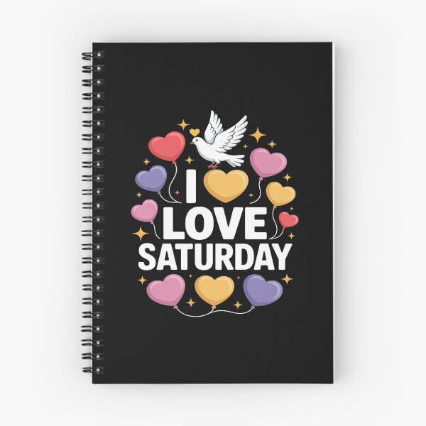 Item preview, I Love Saturday Heart Balloons Peace Dove designed and sold by Sandrhaus.