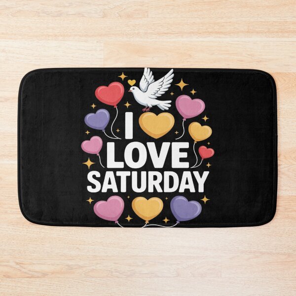Item preview, I Love Saturday Heart Balloons Peace Dove designed and sold by Sandrhaus.