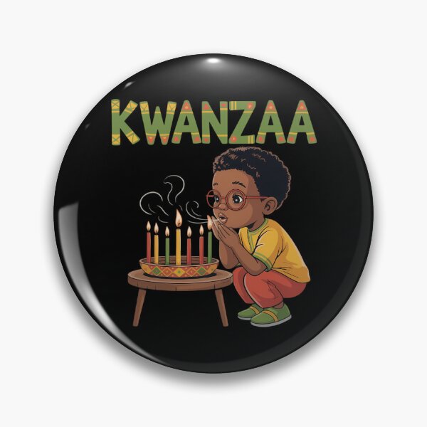 Item preview, Boy With Kinara Celebrating Kwanzaa Holiday designed and sold by Bandikonsalez.