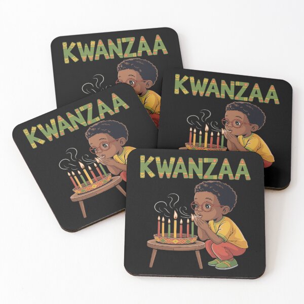 Item preview, Boy With Kinara Celebrating Kwanzaa Holiday designed and sold by Bandikonsalez.