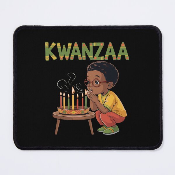 Item preview, Boy With Kinara Celebrating Kwanzaa Holiday designed and sold by Bandikonsalez.