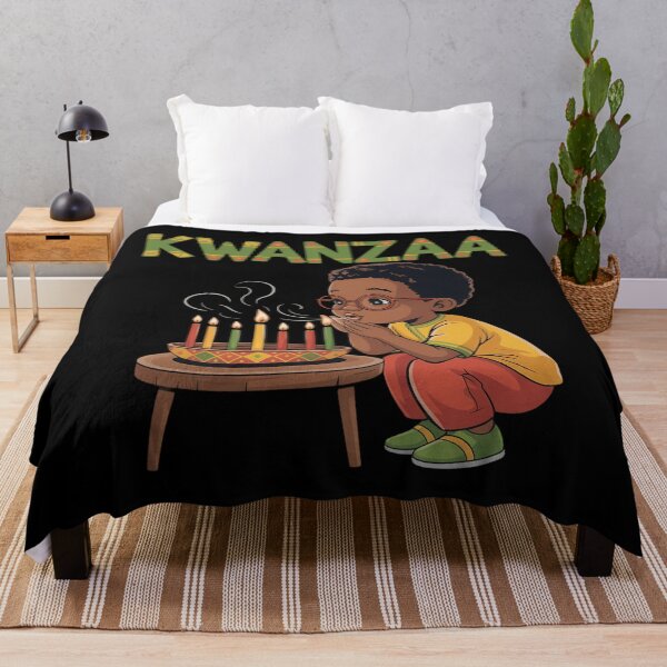 Item preview, Boy With Kinara Celebrating Kwanzaa Holiday designed and sold by Bandikonsalez.