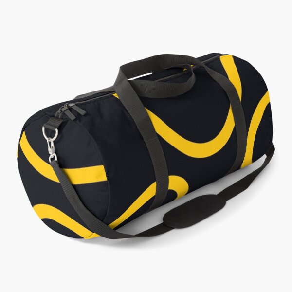 Item preview, Black and Yellow Minimal Curves Lines Abstract Artwork designed and sold by patternsoup.