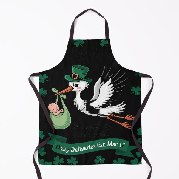 Aperçu de l'œuvre Infirmière en salle de travail et d'accouchement, trèfle porte-bonheur pour la Saint-Patrick créée et vendue par AvagondaMind.