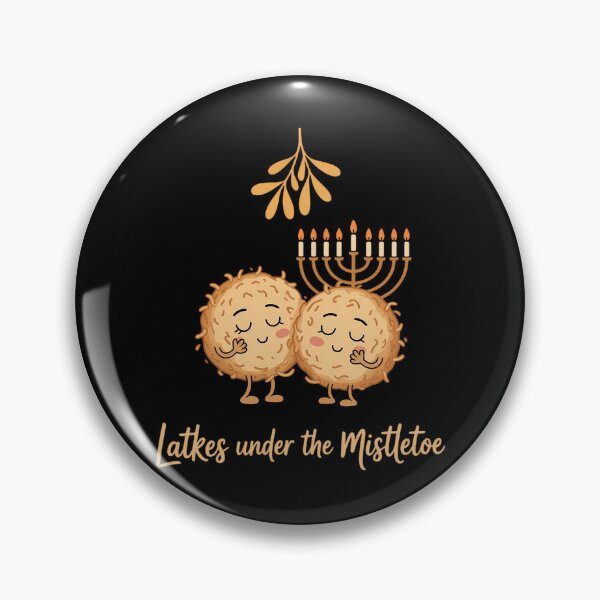 Item preview, Hanukkah Christmas Latke and Mistletoe Cute Christmas designed and sold by Bandikonsalez.