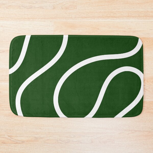Item preview, Green Minimal Curves Lines Abstract Artwork designed and sold by patternsoup.