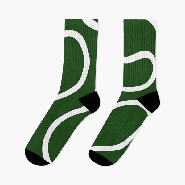 Item preview, Green Minimal Curves Lines Abstract Artwork designed and sold by patternsoup.