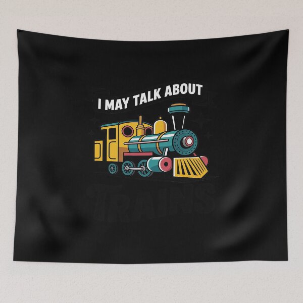 Item preview, I May Talk About Trains Steam Engine Steam Train Train designed and sold by Sandrhaus.