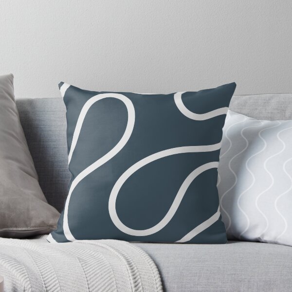 Item preview, Grey Minimal Curves Lines Abstract Artwork designed and sold by patternsoup.