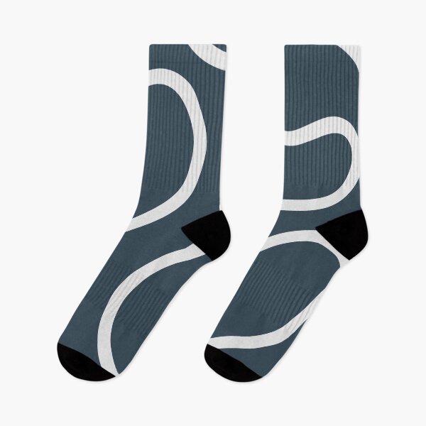 Item preview, Grey Minimal Curves Lines Abstract Artwork designed and sold by patternsoup.