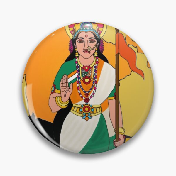 Item preview, Goddess Bharatmata – Mother India Divine Art Illustration designed and sold by Harshit_Digital_Arts.
