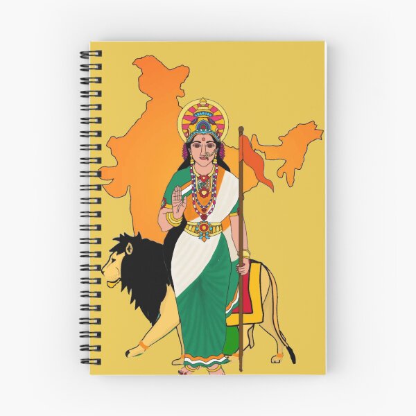 Item preview, Goddess Bharatmata – Mother India Divine Art Illustration designed and sold by Harshit_Digital_Arts.
