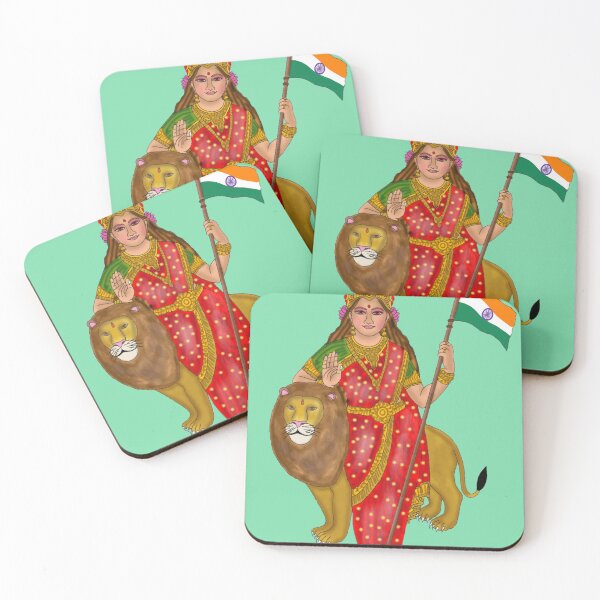 Item preview, Goddess Bharatmata – Mother India Divine Art Illustration designed and sold by Harshit_Digital_Arts.
