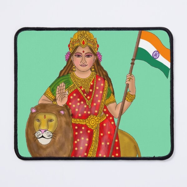 Item preview, Goddess Bharatmata – Mother India Divine Art Illustration designed and sold by Harshit_Digital_Arts.